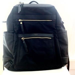 Black nylon laptop backpack 💻